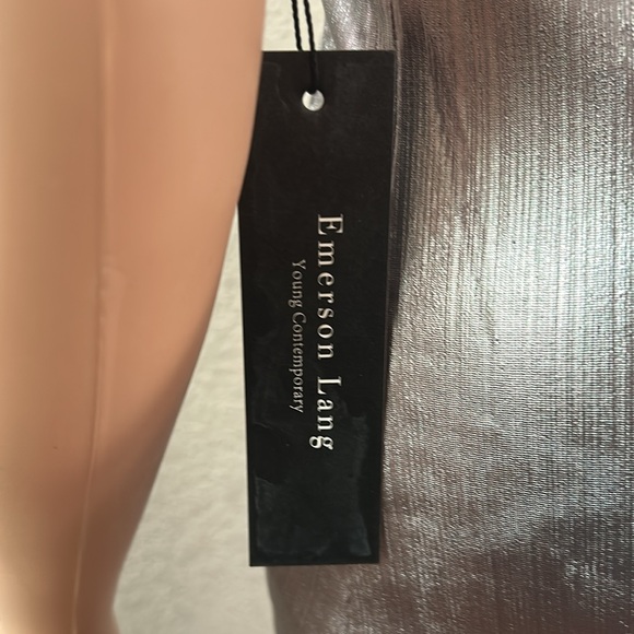 Emerson Lang Metallic look Formal Maxi Dress SZ M NWT - Picture 10 of 10
